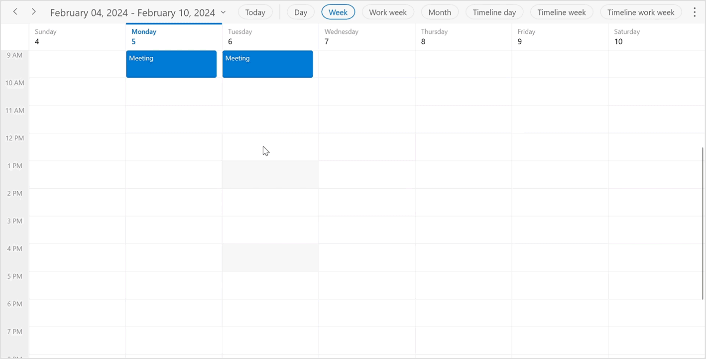 Performing CRUD operations in SQLite database using WinUI Scheduler