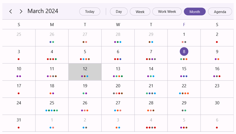 Customizing cell selection background in .NET MAUI Scheduler