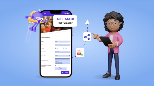 Easily Fill and Share a PDF Form using .NET MAUI PDF Viewer