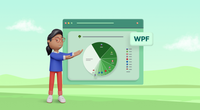 Chart of the Week Creating a WPF Pie Chart to Visualize the Percentage of Global Forest Area for Each Country