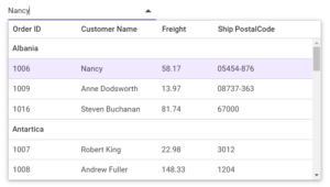 Introducing the New React MultiColumn ComboBox | Syncfusion Blogs