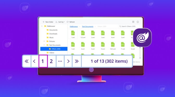 Introducing Pagination in Blazor File Manager 