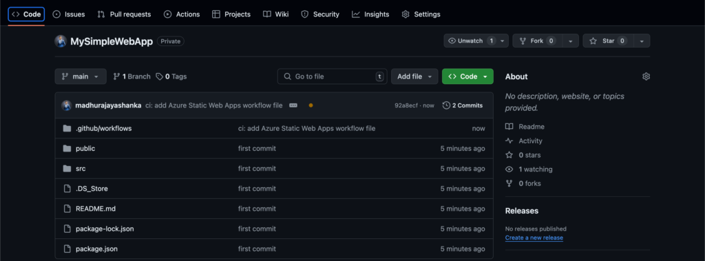 Implementing CI/CD for Azure Static Web Apps with GitHub Actions ...