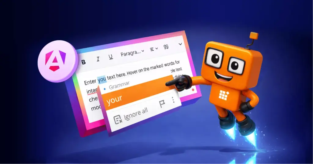 Easily Integrate WProofreader with Angular Rich Text Editor