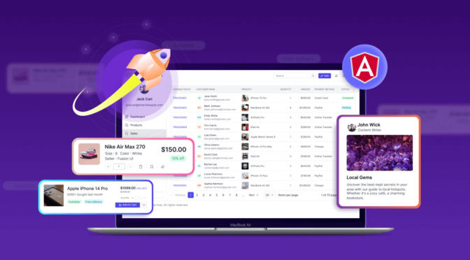 Syncfusion Essential UI Kit for Angular: Accelerate UI Development with Customizable Blocks