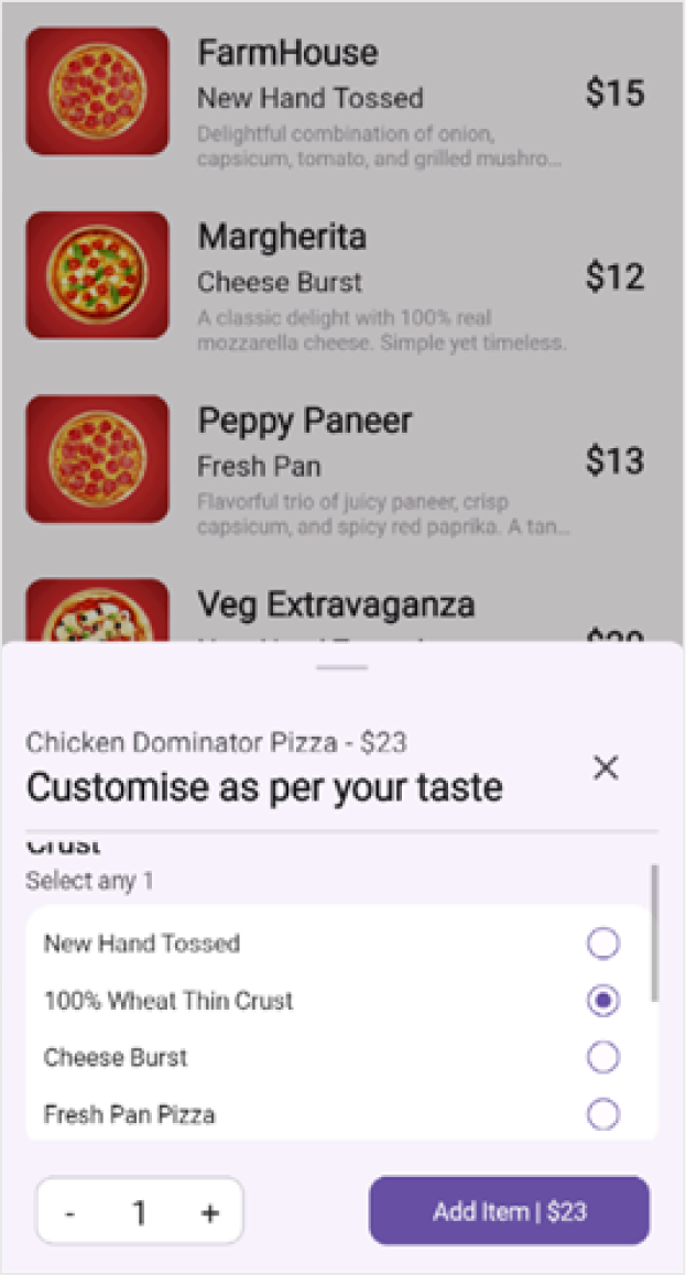 Customizable content in .NET MAUI Bottom Sheet