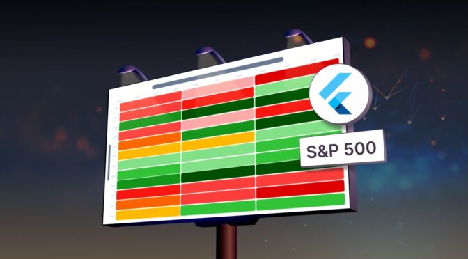 S&P 500 Returns After Rate Cuts Visualized Using a Flutter Heatmap