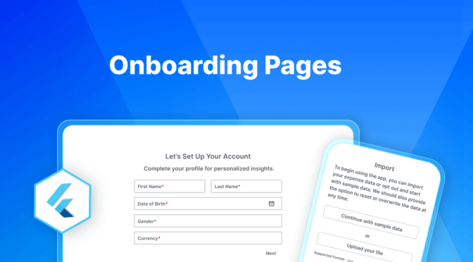 Master Flutter Expense Tracker: Onboarding Pages for New Users