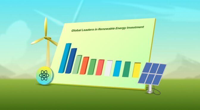 Visualize the Top 10 Countries Driving Renewable Energy Investments with Stunning React 3D Charts