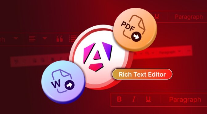 Seamlessly Import and Export Word and PDF in Angular Rich Text Editor