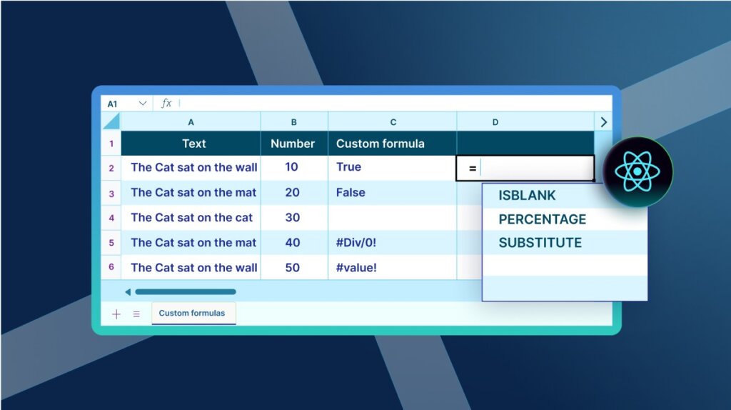 Custom Formulas in Spreadsheet: A Practical Guide for React Developers