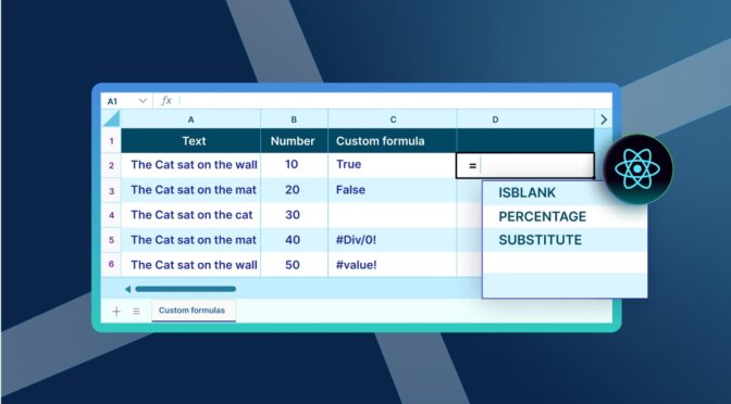 Custom Formulas in Spreadsheet A Practical Guide for React Developers