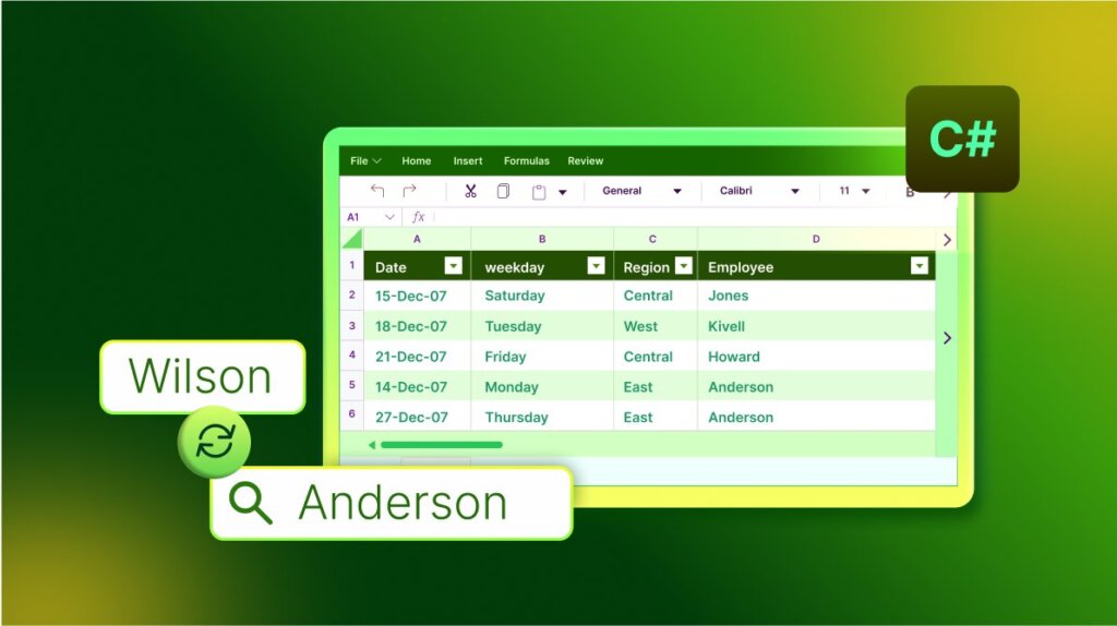 How to Automate Find and Replace in Excel Using C# with XlsIO Library