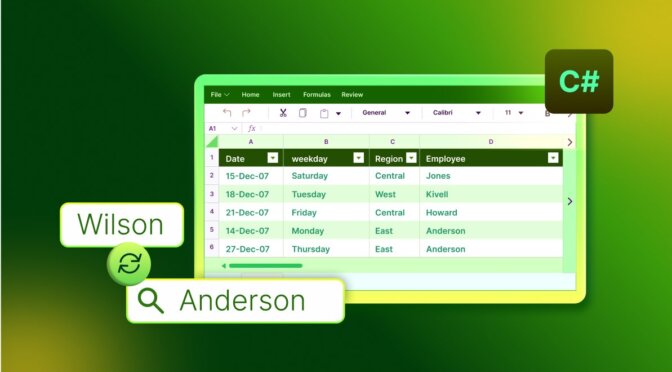 How to Automate Find and Replace in Excel Using C# with Syncfusion XlsIO