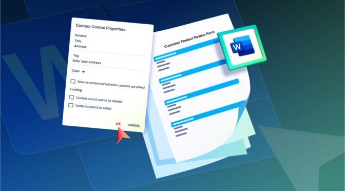How to Build Reusable Forms in Word Documents Using React Document Editor
