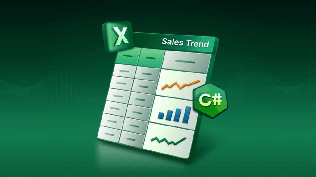 How to Create Sparklines in Excel to Track Sales Trends Using C#