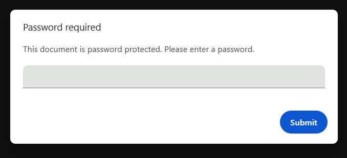 Password Dialog