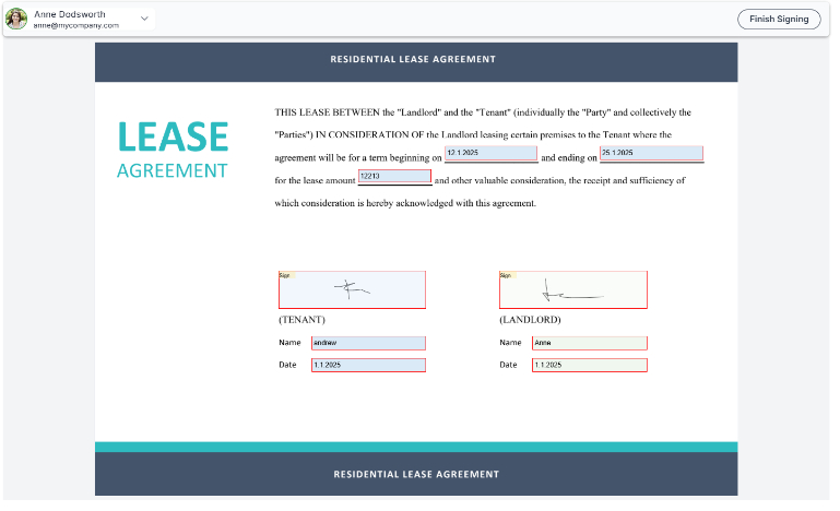 Reference screenshot after filling the form fields based on the user