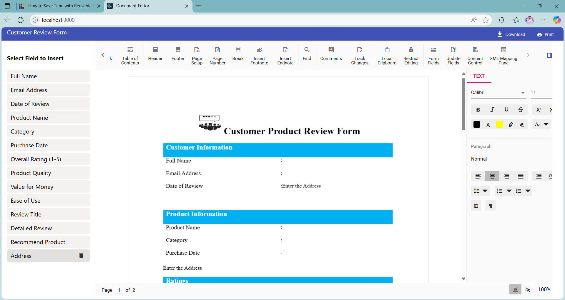 Removing content control from the sidebar