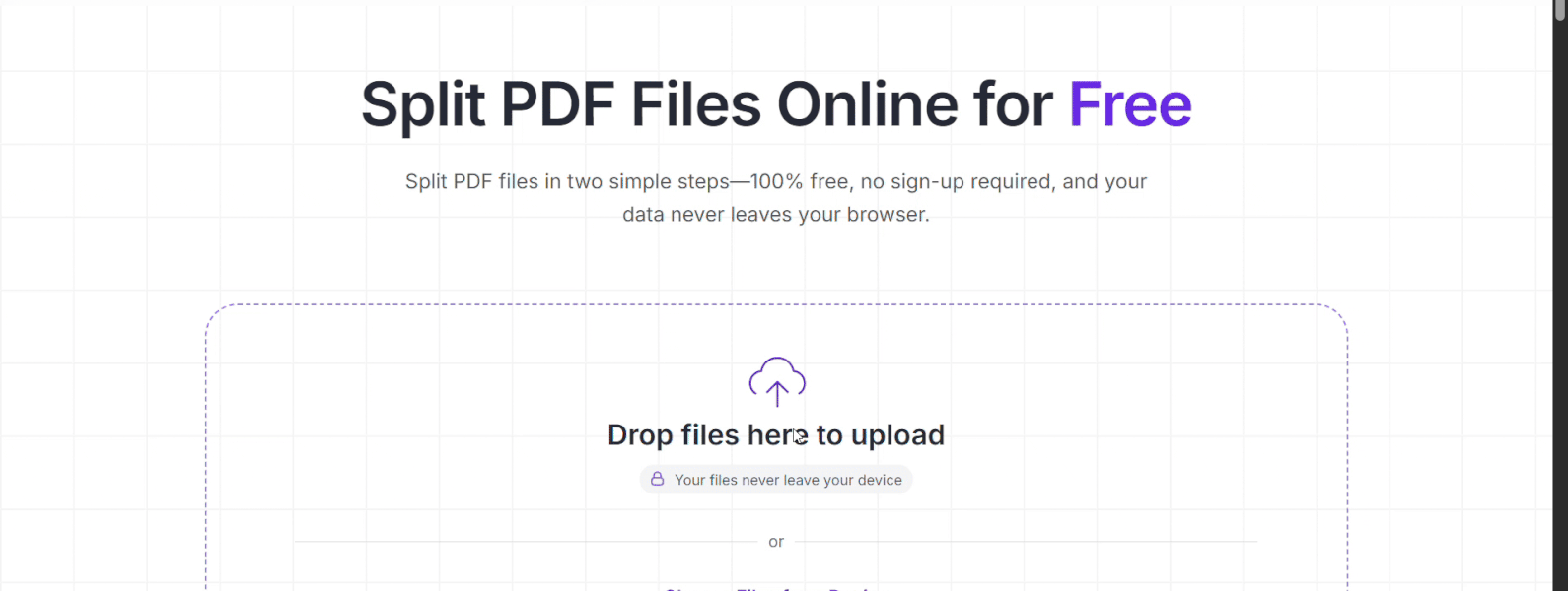 Split PDF Tool