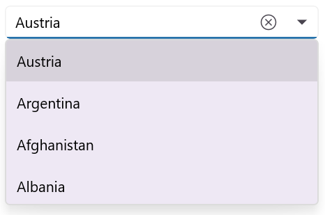 .NET MAUI ComboBox control