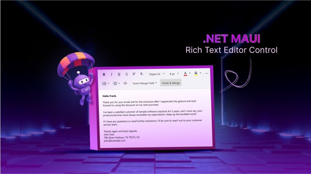 .NET MAUI Rich Text Editor Released: Format Text, Tables & Images with Ease