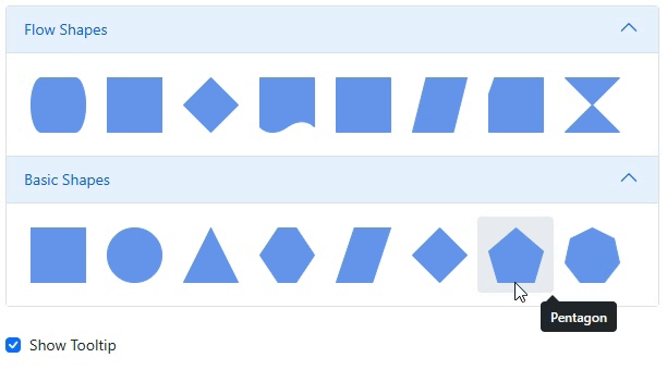 Symbol Palette with tooltip