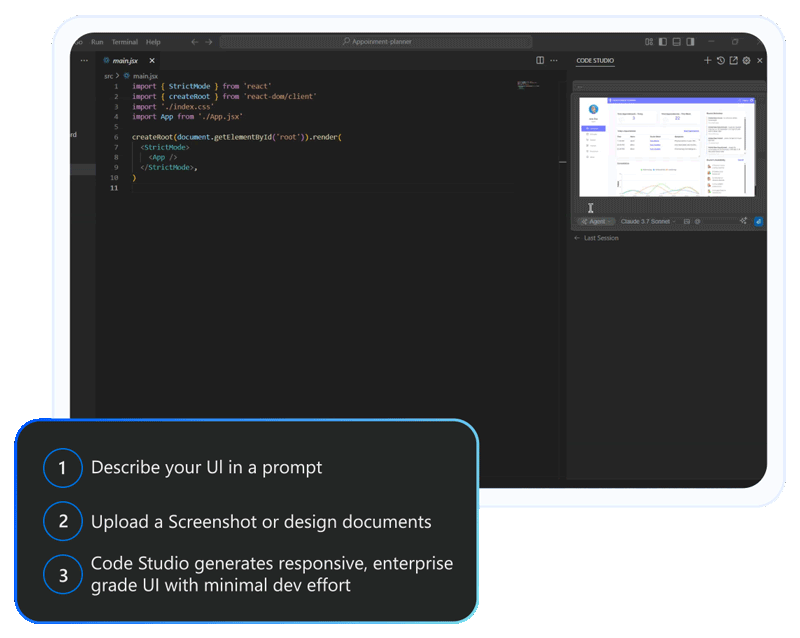Syncfusion Code Studio UI Builder