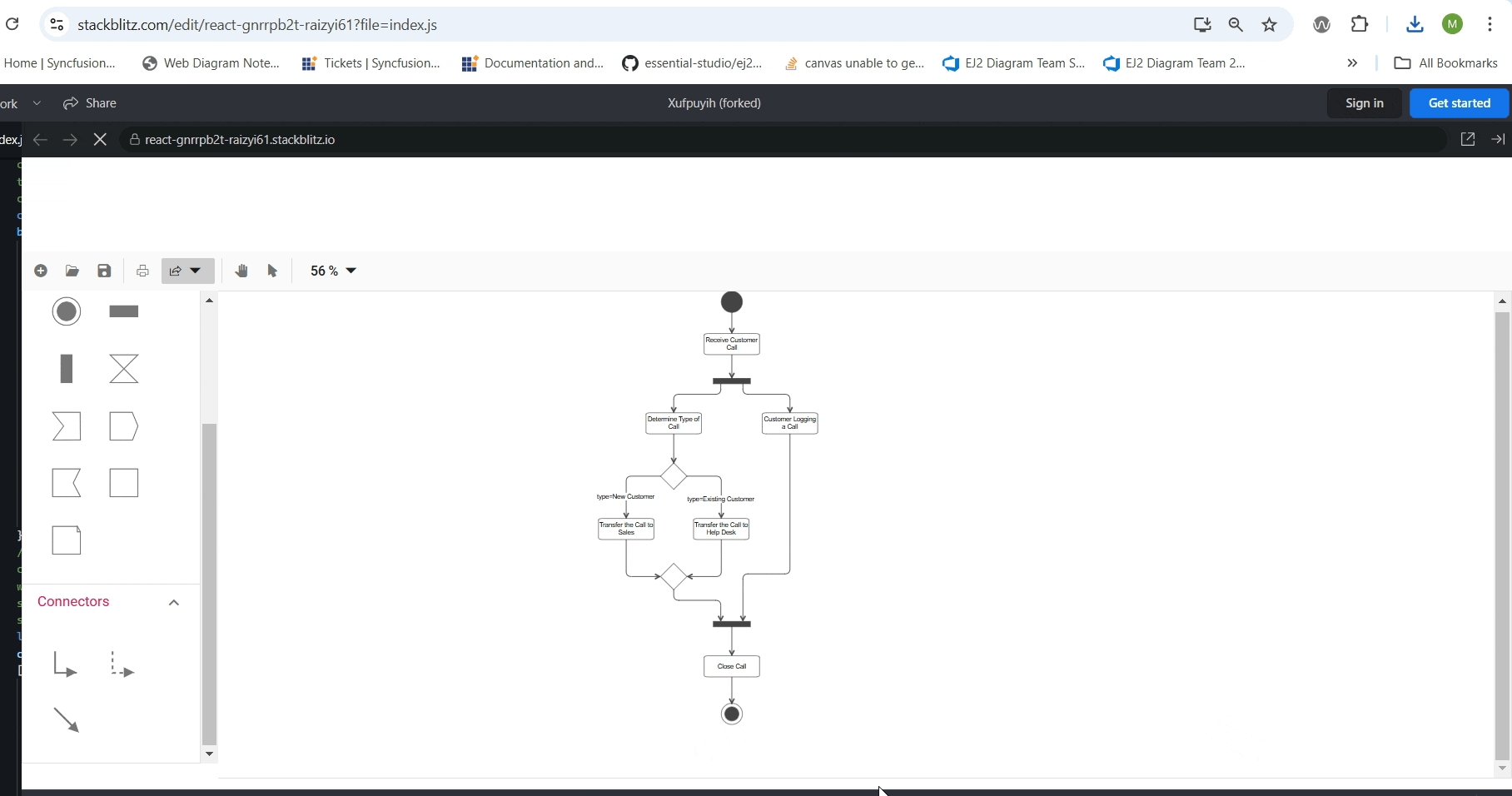 Exporting the UML activity diagram using the Vue Diagram Library