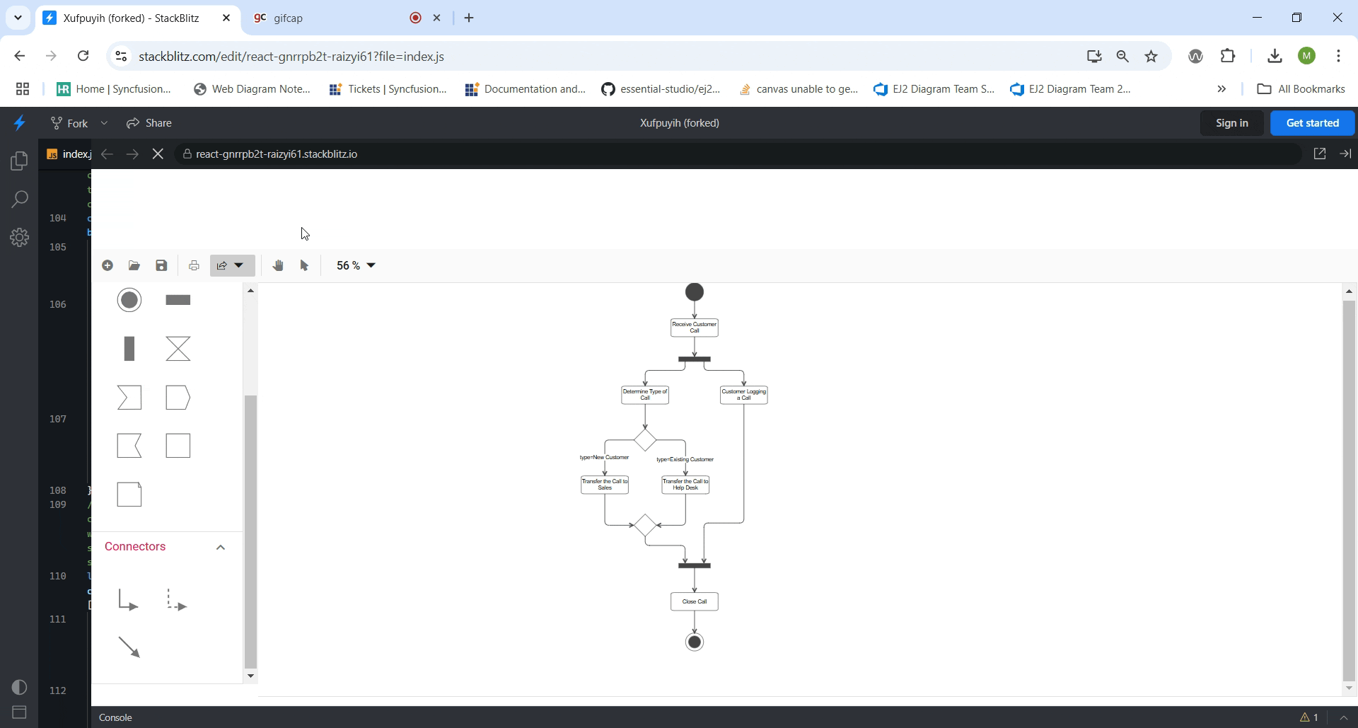 Printing the UML activity diagram using the Vue Diagram Library
