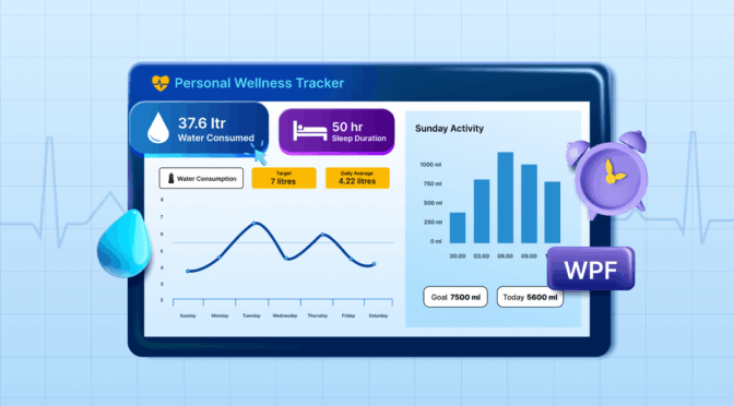 Build a WPF Personal Health Dashboard Visualize Water Intake and Sleep Patterns with Interactive Charts