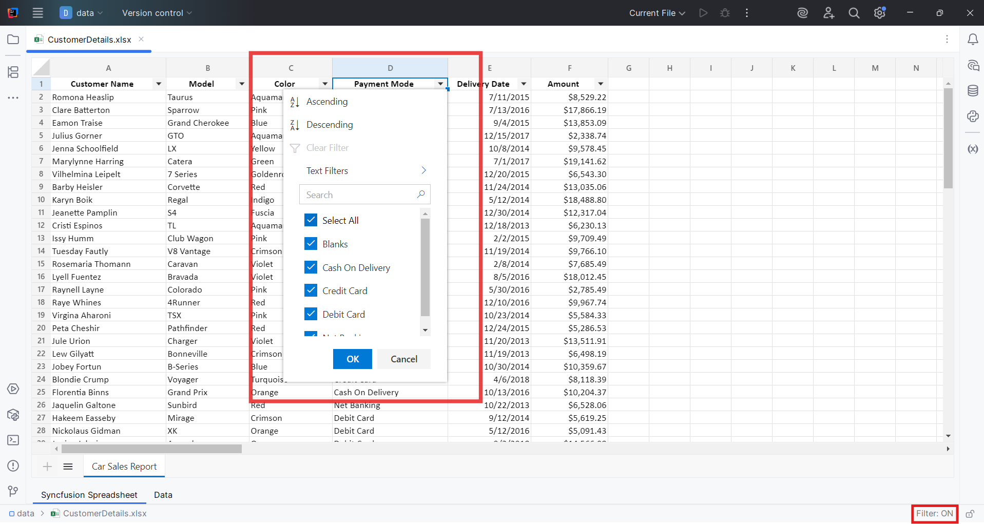 Context Menu in Syncfusion Document Viewer