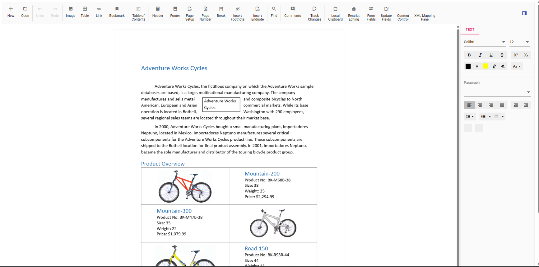 Syncfusion JavaScript DOCX Editor