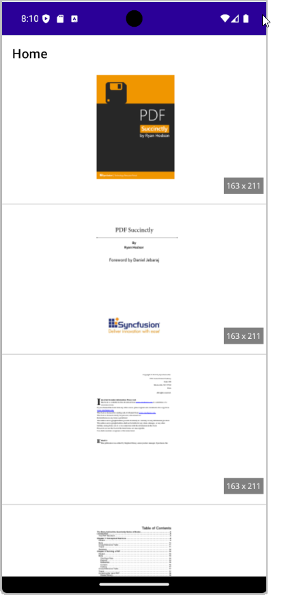 Images generated with custom scaling values