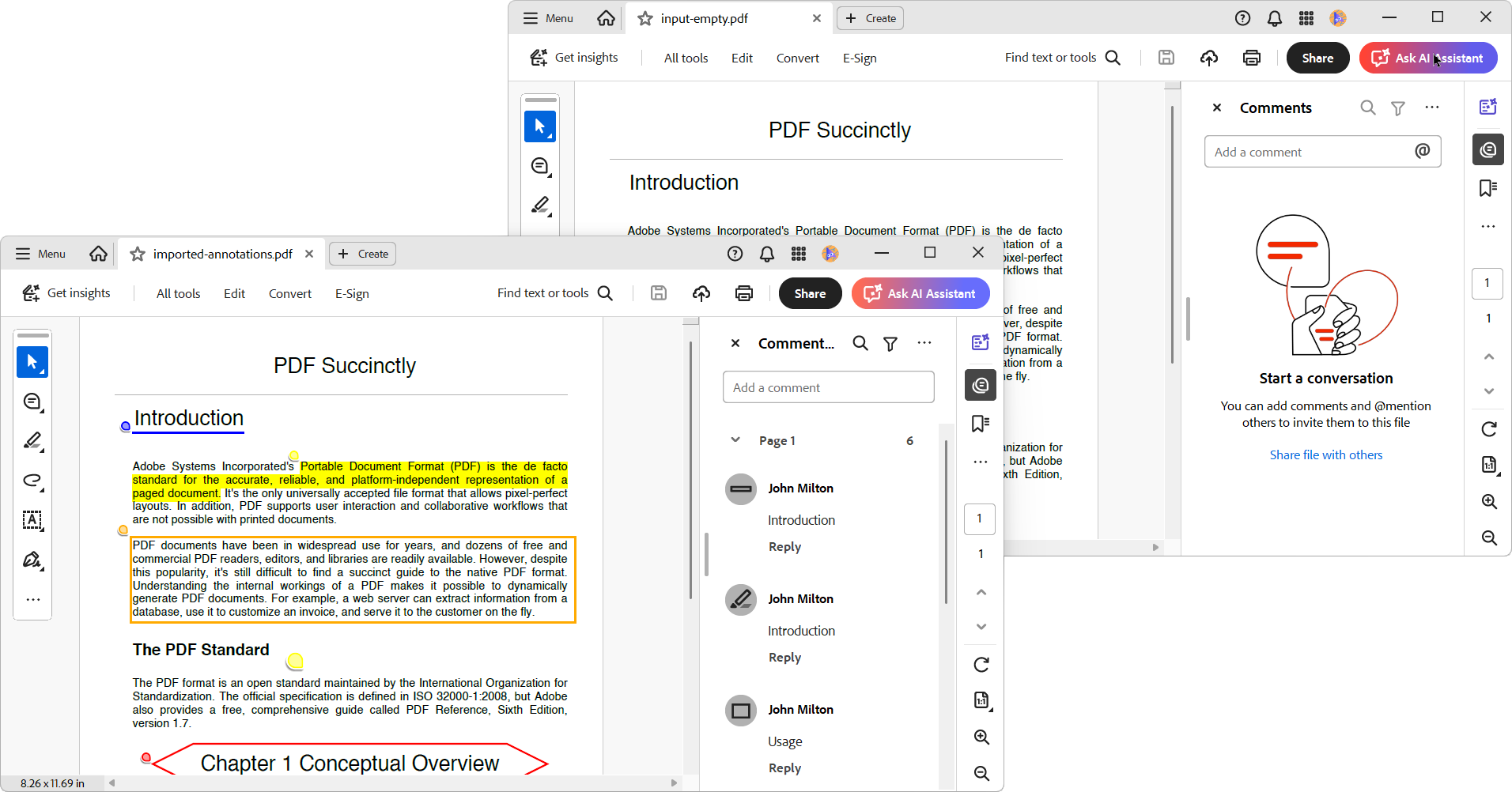 PDF with annotations restored from FDF import