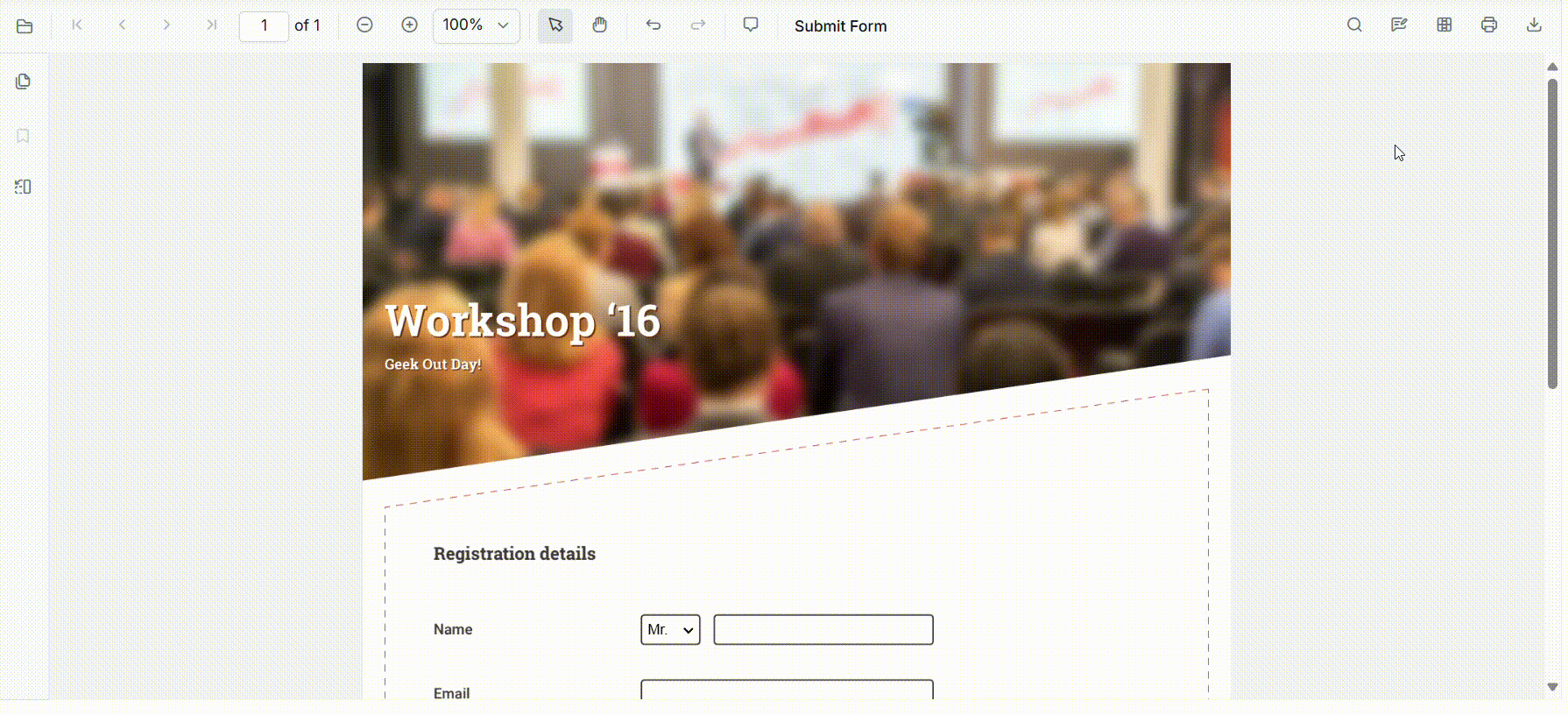 Adding signature fields with drag-and-drop functionality