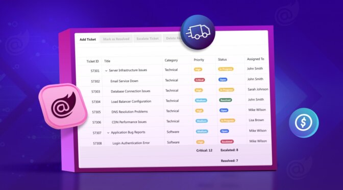Blazor TreeGrid Enhancements Sticky Headers, Empty Record Templates and Real-Time Updates