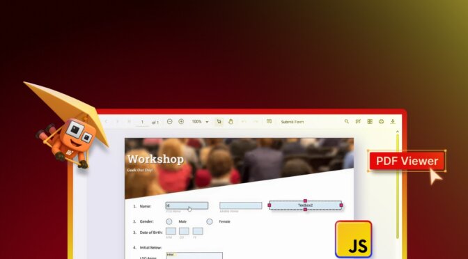How to Create Interactive Fillable PDF Forms Using JavaScript PDF Viewer