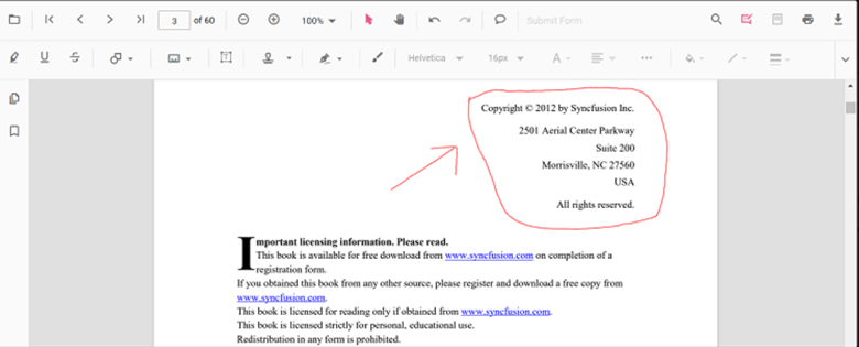 Ink annotation in PDFs