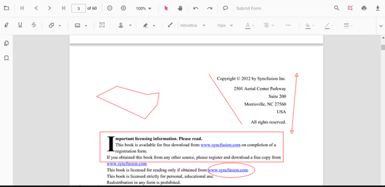 Shape annotations in PDFs 