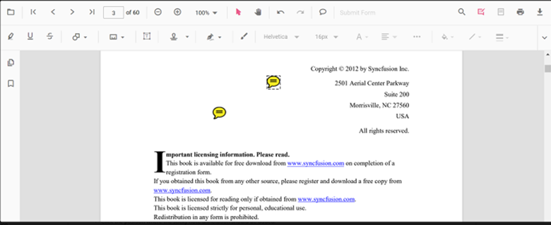 Sticky notes in PDFs 