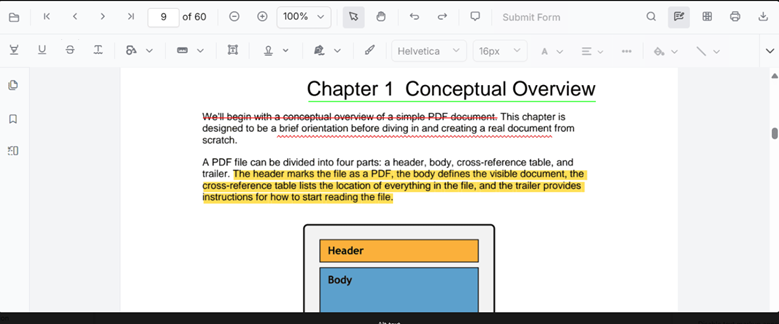 Text markup annotations in PDFs using JavaScript PDF Viewer