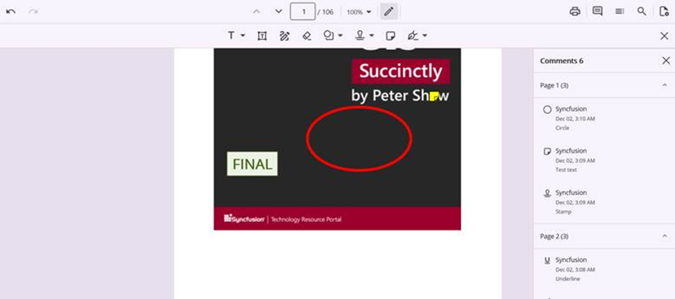 Add Annotation comments list in .NET MAUI PDF Viewer