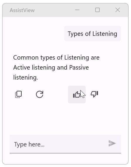 Customizable action button in .NET MAUI AI AssistView