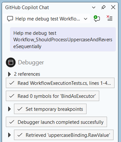 Debugging using GitHub Copilot in VS 2026