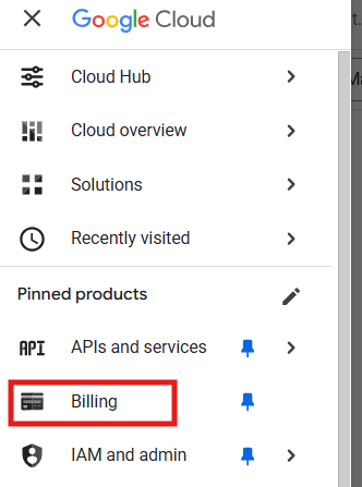 Enabling billing in the Google Maps API Key