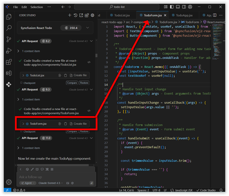 File creation in Agent Mode