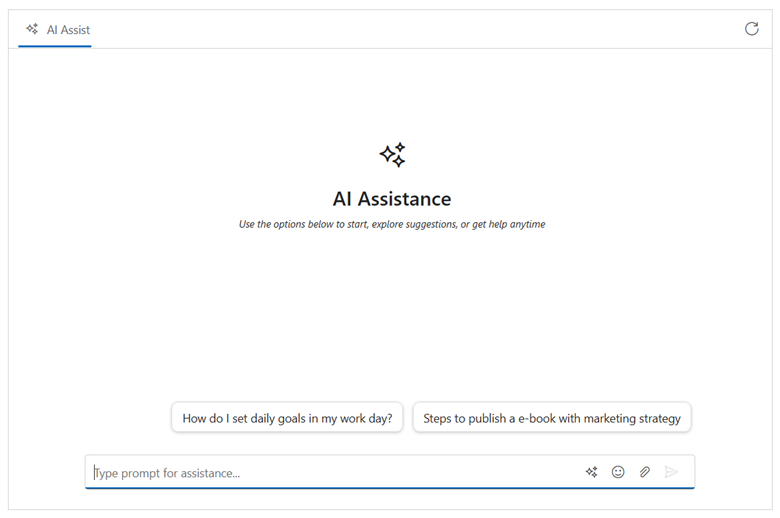Footer Toolbar feature in Blazor AI Assist View
