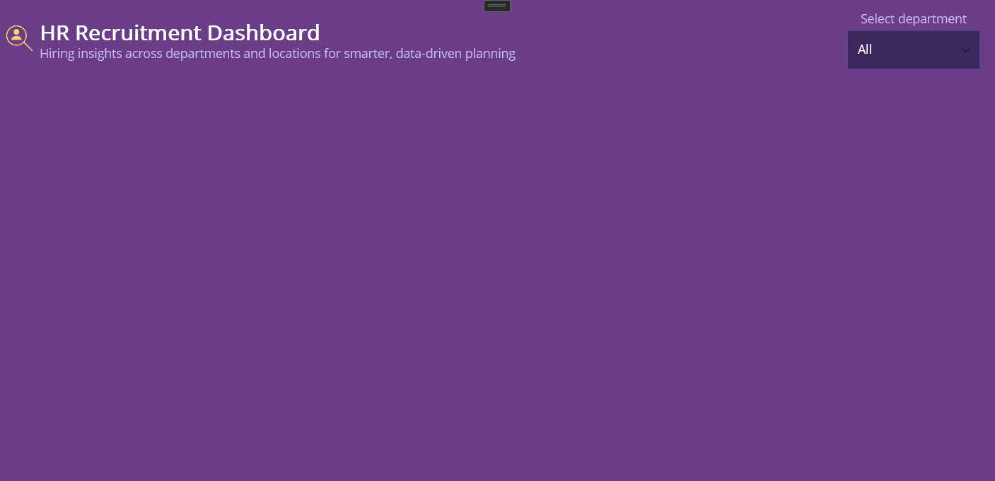 Header in HR dashboard
