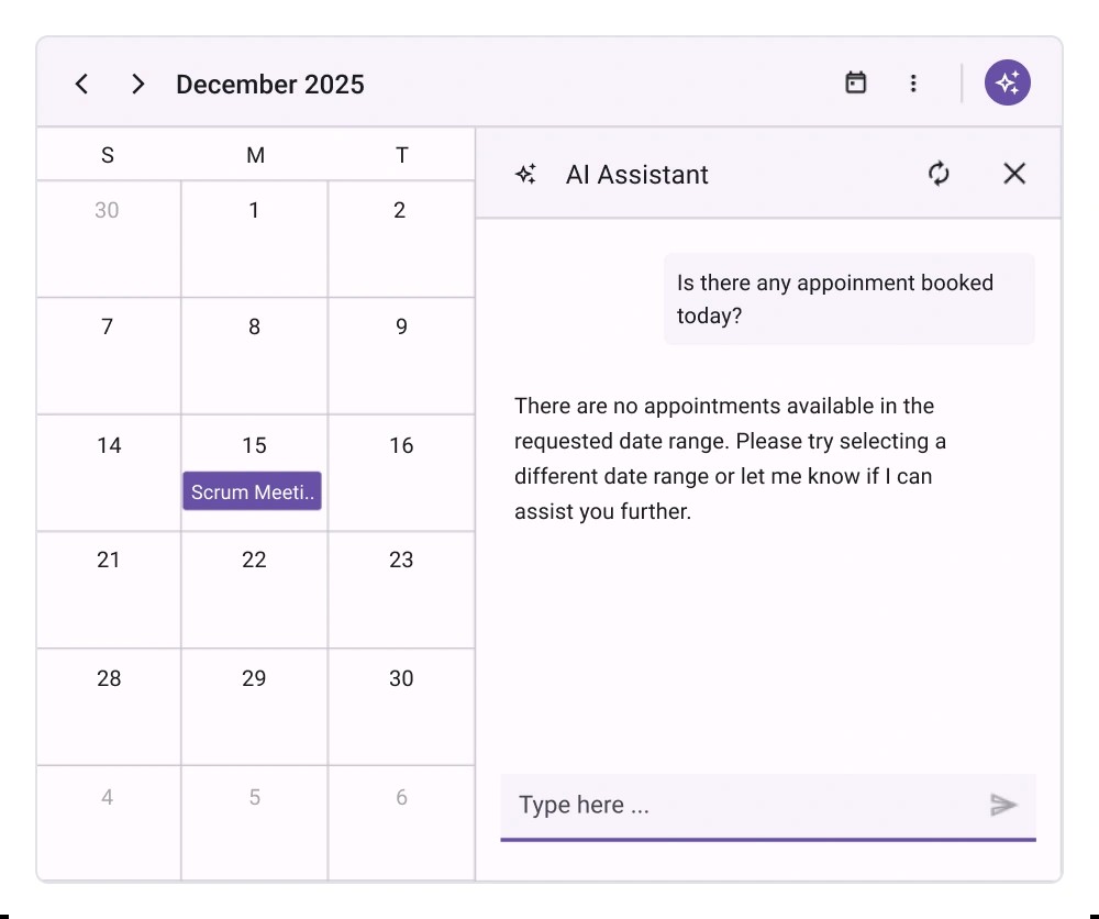 .NET MAUI Smart Scheduler Free Time Slot detection